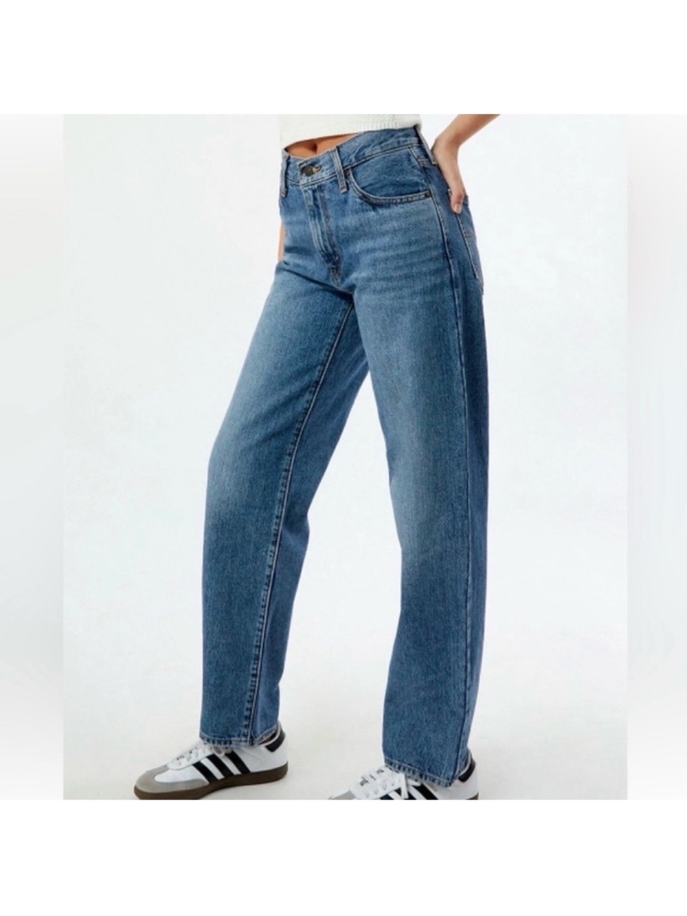 Levi’s ‘94 Baggy Wide Leg Medium Wash Blue Denim Jeans 27 - Picture 10 of 10